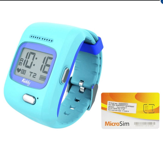  Đồng hồ định vị GPS trẻ em Kiddy Viettel (Xanh) + Sim kid30 